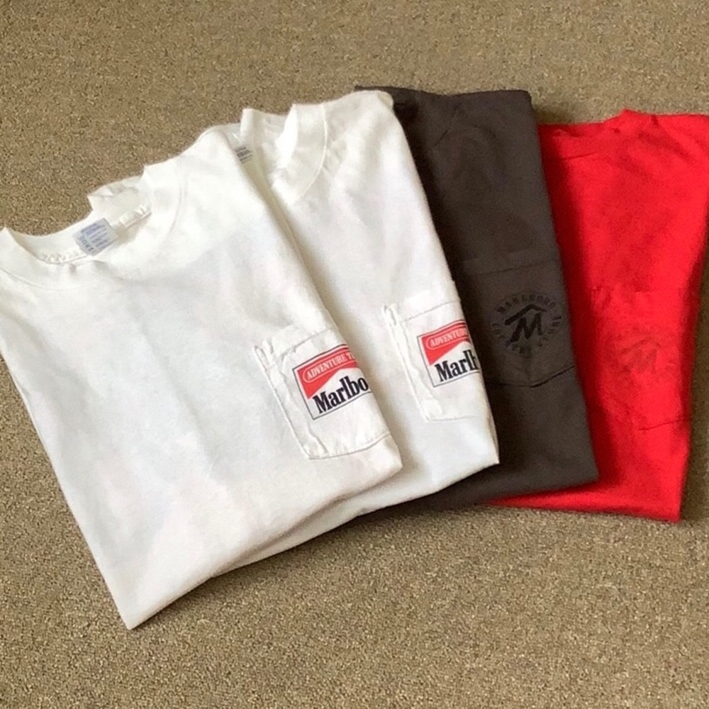VINTAGE 1990’S MARLBORO PROMOTIONAL T SHIRTS